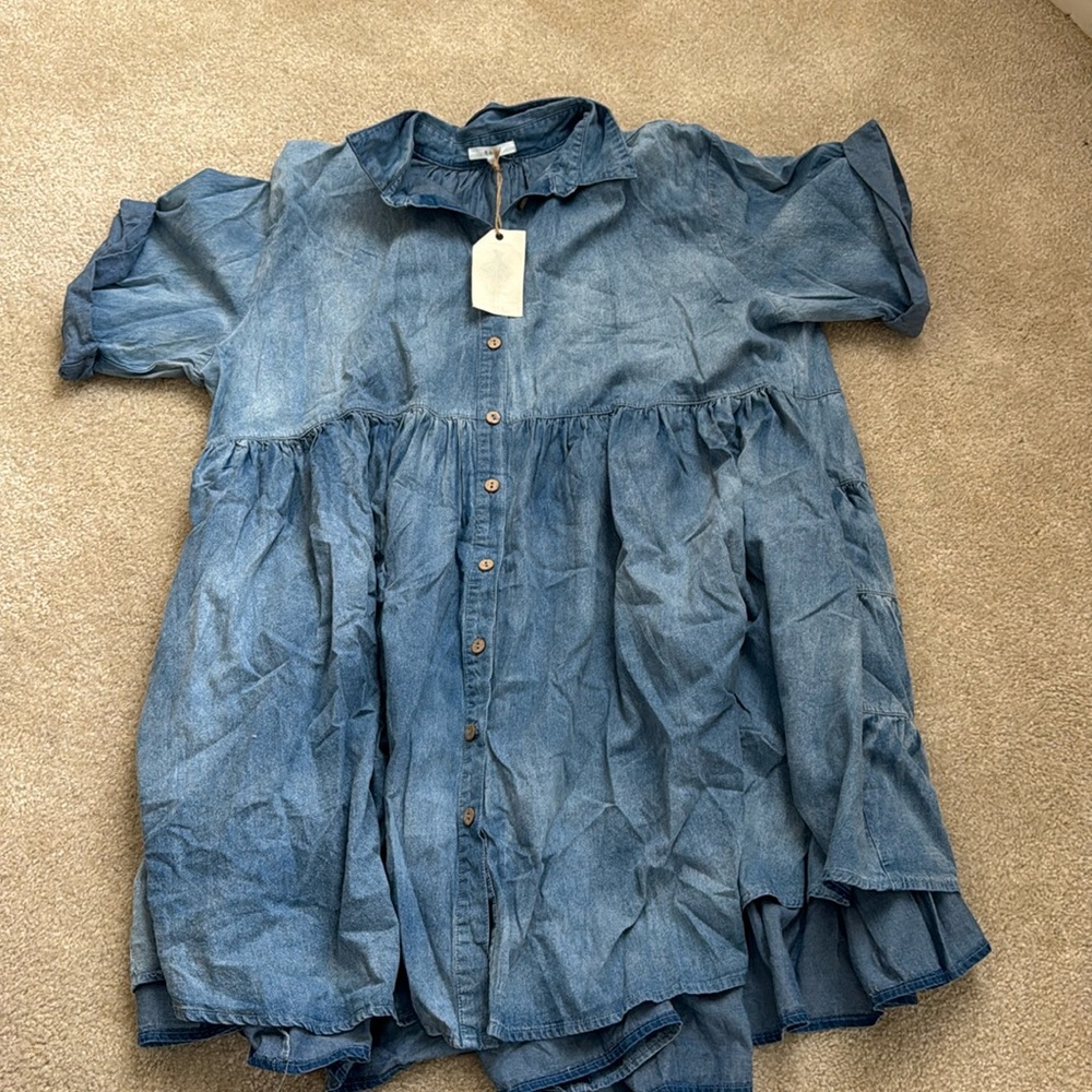 Oversized Jean Dress